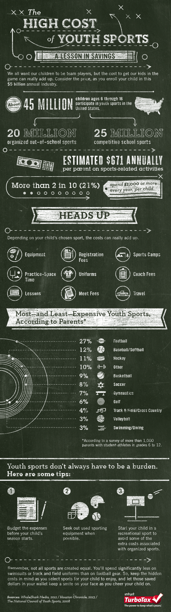 High Cost of Youth Sports [INFOGRAPHIC] The TurboTax Blog